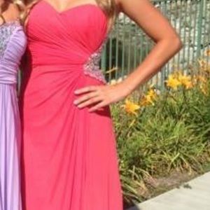 Beautiful prom dress with jewels!